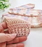 Newborn Crochet Baby Gift Set - Cardigan, Hat & Booties - Peach Pie  - Image 2