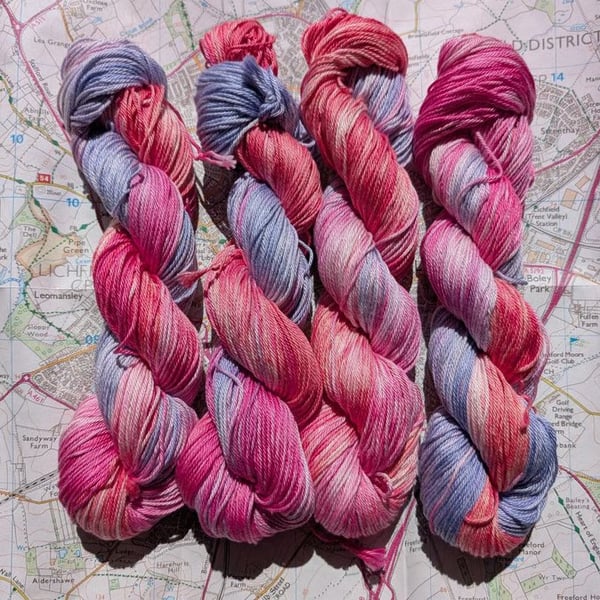 Vintage hydrangea :: pima cotton :: DK :: 100g
