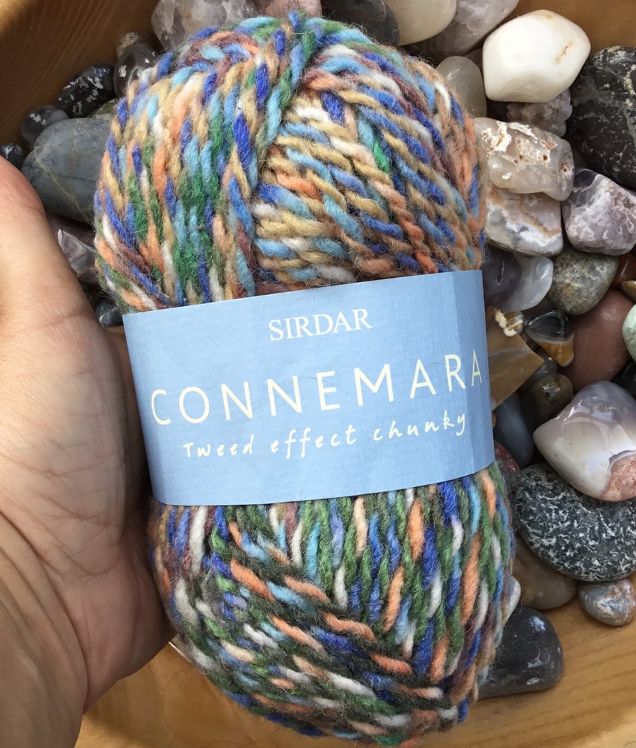 50g Connemara Tweed Effect Chunky Wool and Acrylic Blend Yarn!