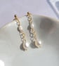 Pearl Earrings 14kt Gold Filled - Image 2