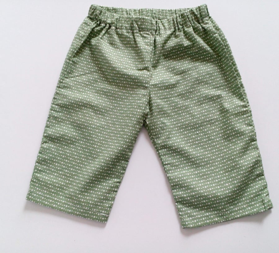 6-9 months, Baby Summer Trousers, Cotton Trousers, Unisex, Summer clothes