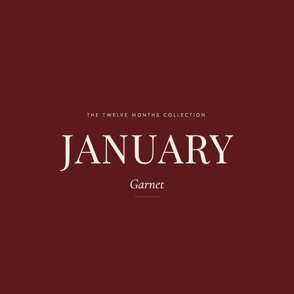 January Birthstone Ring - Hammered Silver & Garnet - Handmade in England