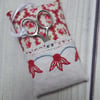 Vintage Fabric Pin Cushion & Scissors 