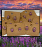 Outlet Lavender fields oval studs