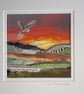 Textile landscape framed picture with owl… find me where the wild things are - Image 7