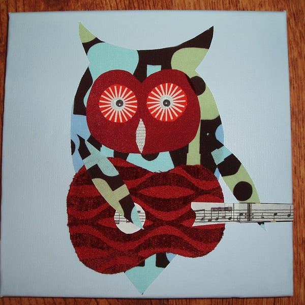 Owl Playing Guitar