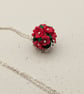 Christmas Flower Bouquet Necklace – Handmade Festive Floral Pendant