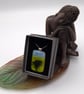 Coming in to Land, Fused Glass Pendant with Sterling Silver Findings - Image 5