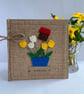 New Home Card. Handmade. Wool felt. Keepsake Card. Recycled Card. - Image 3