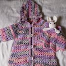 Baby Hoodie with Bunny Hug Toy 6-9 months 