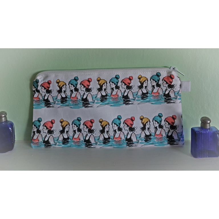 Wild Swimmers Cotton Pencil Case Small Bag 