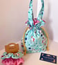 Beautiful Childs Bag - Dolly Bag  with matching hair scrunchies - girls bag set - Image 7