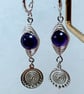 Wire Wrapped Gemstone Earrings