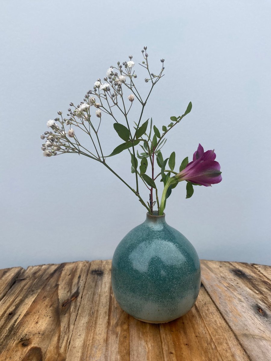 Stoneware stem vase