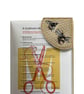 Embroidered Bee Corner Bookmark: Vinyl & Wool Felt - Image 8