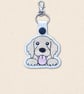 Golden Retriever Keyring - Kawaii Dog Faux Leather Accessory