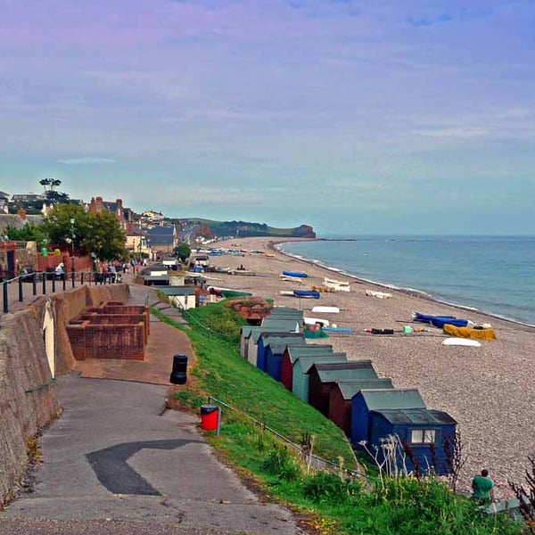 Budleigh Salterton Beach South Devon Photograph Print