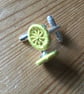 Dorset Button Cufflinks, Mustard - Image 1