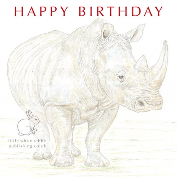 Rhino - Birthday Card