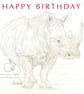 Rhino - Birthday Card - Image 1