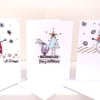 'Let it Snow', 'Its Snowing', Merry Christmas' C6 Card