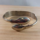 Upcycled Silver Plated Plain Sugar Tong Bangle (SPBA032601)