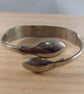 Upcycled Silver Plated Plain Sugar Tong Bangle (SPBA032601)