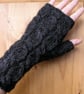 Alpaca Wrist Warmers Fingerless Gloves - Image 1
