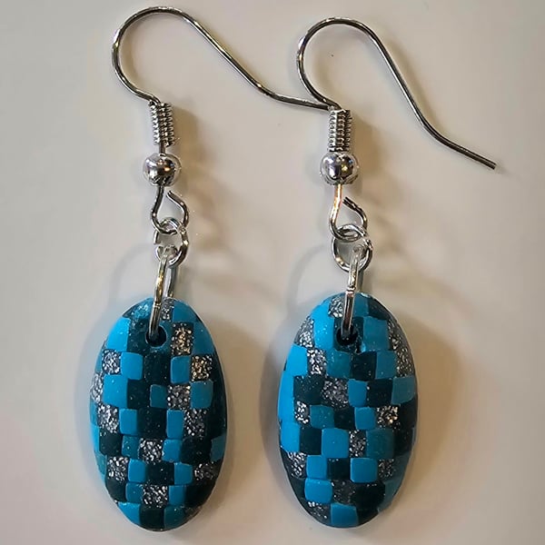 Mosaic style earrings
