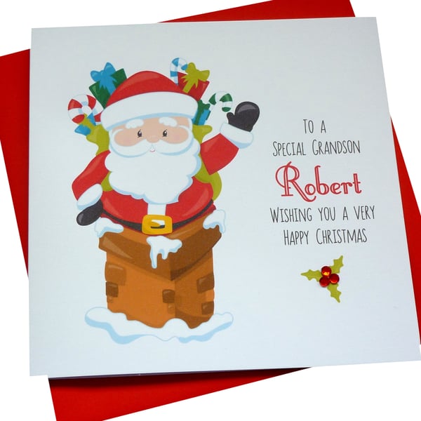 Santa Claus Personalised Christmas Card
