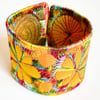 Textile - Cuff - with Free Machine Embroidery 