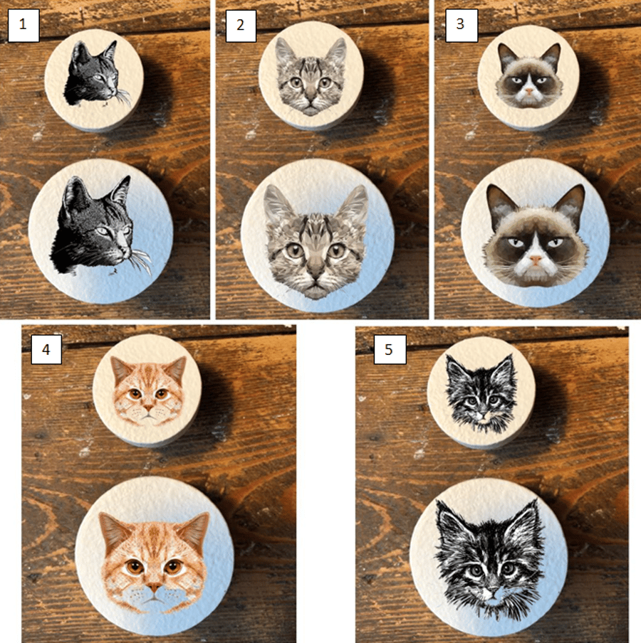 Handmade Cats Grumpy cat kitten pine door knobs... Folksy