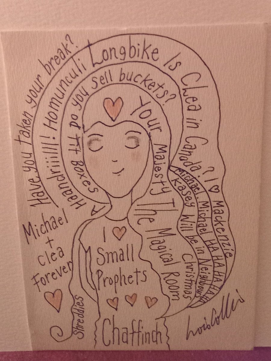 Small Prophets inspired original drawing 4 by 6 inches 