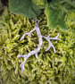 Naturalistic twiggy branch sterling silver pendant - Image 4