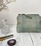 Hand Printed Linen Zipped Cosmetic Bag - Image 1