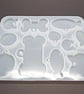 Cat Tag Silicone Mould, 11Pc Including Fish, Bone and Round, Resin Casting Tool - Image 3
