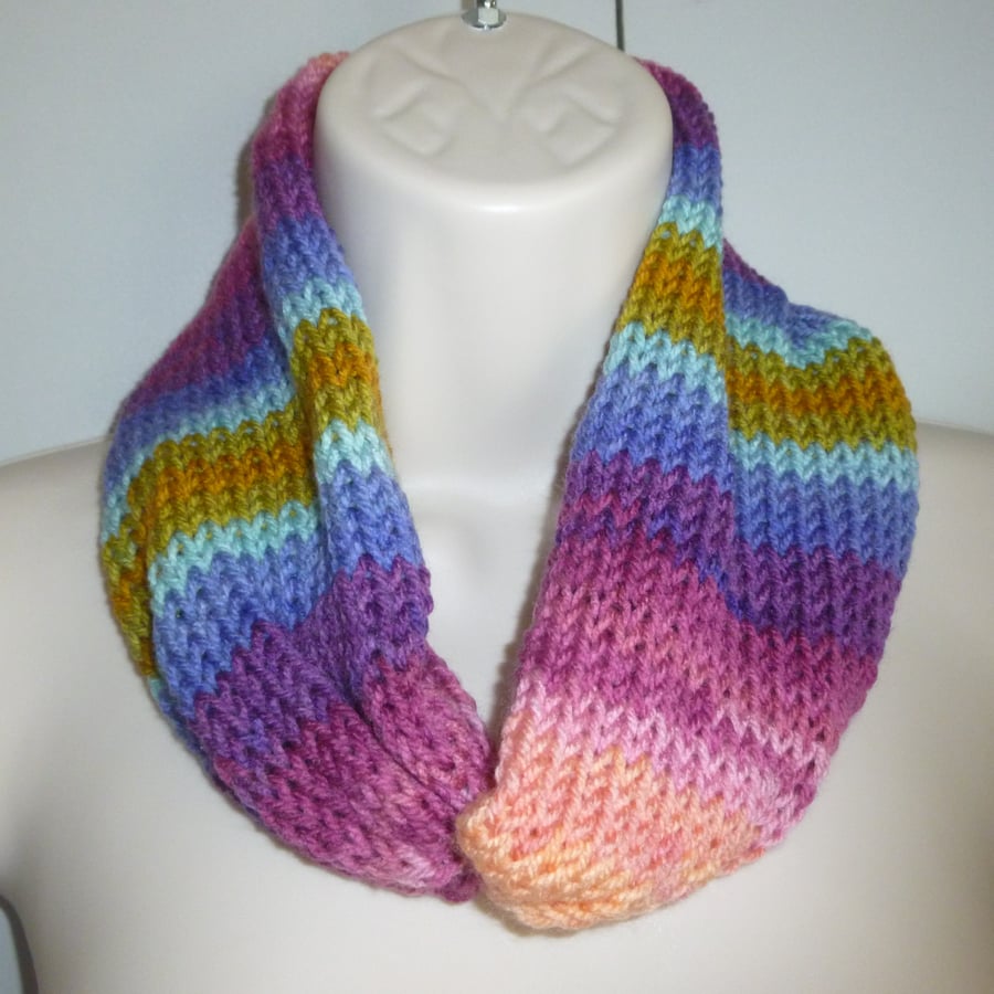 machine knitted ladies winter accessories scarf neck warmer ( ref FA 513 M6 )