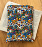 Mediterranean Village Style Quilted Fabric Book Sleeve - Paperback Size 