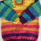 Baby jumper hand knitted 12-18 months 