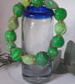 Colourful jewellery - bright green polymer clay bracelet - Image 2