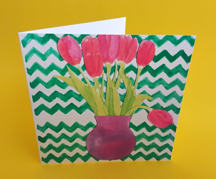 Tulip greeting card