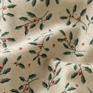 Christmas Holly Round Tablecloth   135cm Cotton