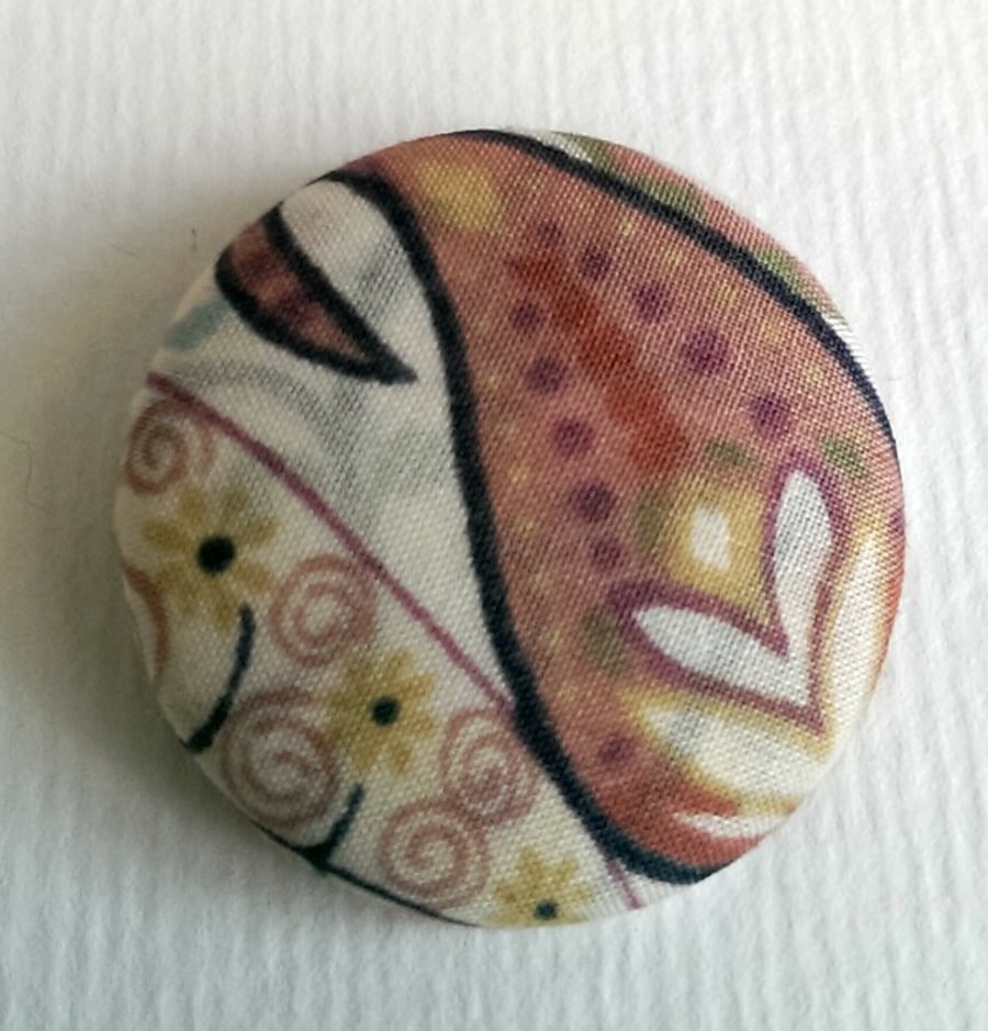 SALE Liberty Paisley Fabric Badge 