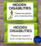 Hidden Disabilities Lanyard Card-Aluminium Awareness Badge - Image 2