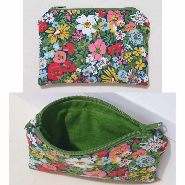 Liberty of London Fabric Coin Purses 100% Cotton- Lined and with zip closure