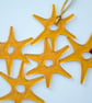 Translucent Gold Fused Glass Stars - Image 2