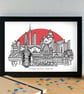 Toronto Skyline Travel Art Print - Image 2