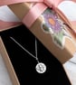 Tiny round Sterling Silver bumblebee charm in gift box, with polishing cloth. - Image 3