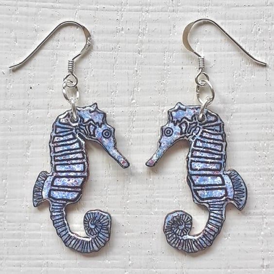 Seahorse Pendant Earrings