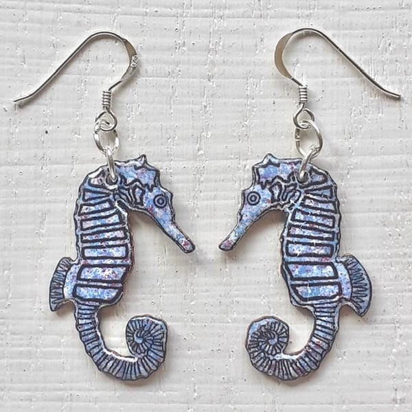 Seahorse Pendant Earrings